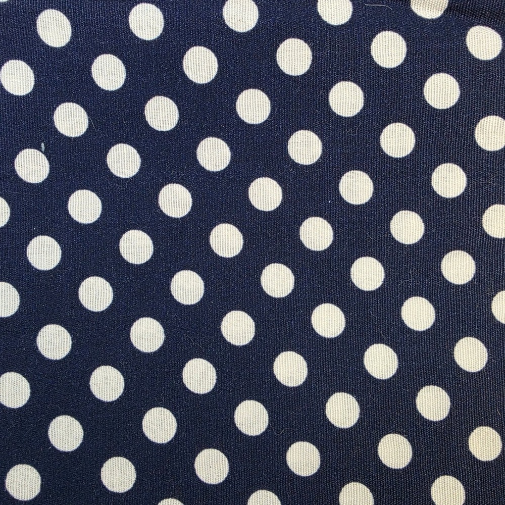 Marcus Brothers Fabric Navy White Polka Dot Cotton 42in x 1yd